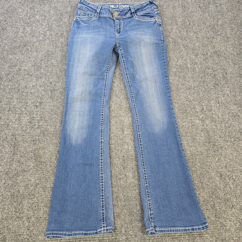 Wallflower Jeans Womens 11 Reg or 30x31 Blue Luscious Curvy Bootcut Embroidered